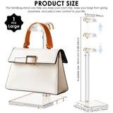 Acrylic Purse Display Hanger- Adjustable Height Handbag Holder Rack Boutique & Store Display for V1366-AZ2-W-14668