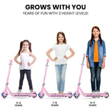 ROVO KIDS WhizKid Electric Scooter, Ages 5-11, Adjustable Height, AU Compliant, Lithium Battery, V219-TRNESCRVG1PA