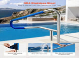 Pool Rail, 137.1 x 81.3 cm Pool Handrail, 100kg Load Capacity Heavy Duty 304 Stainless Steel V952-BXGYCFSYM543YO17Y001V0