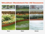 Steel Landscape Edging, 6 Packs 40 x 8 in Weather-Resistant & Pre-Rust Metal Landscape Edging, V952-NHGJSPZ6PCS46POJUV0
