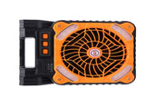Solar Powered Camping Fan Strong Wind USB Rechargeable Battery Operated Folding Portable Camping Fan V1294-YM0901-3113240183813