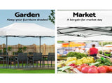 Instahut Gazebo Pop Up 3x4.5m w/Base Podx4 Marquee Folding Outdoor Wedding Camping Tent Shade Canopy GAZEBO-T-3X45-F-WH-BASE