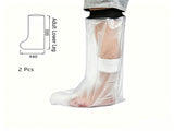 Adult Calf Cast Shower Waterproof Cover 2Pcs V1221-XM-LB490-GM35