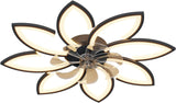 Modern Ceiling Light Fan, Low Profile, 6 Wind Speed, 3 Color V178-39081