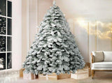 Jingle Jollys Christmas Tree 2.4m Snow Flocked Xmas Tree Decorations 1165 Tips XM-TR-WELL-8F-GS