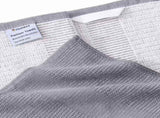 Homaxy 100% Cotton Dish Cloths, 8 Pack - 12 x 12 Inches, Black and Flat and Terry Dish Towels V1258-DP02-F-174