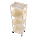 Compact Rolling Storage Organizer Large Capacity Mobile Utility Cart Movable Storage Book Shelves V1294-YM0901-3116230009715