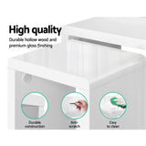 Artiss Nesting Coffee Table Set of 3 Glossy White FURNI-GLOSS-NEST3