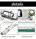 Stainless Steel Digital Caliper 150mm 6 Inch LCD Three Mode Metric Imperial Fractional One Touch V1232-SXKC001