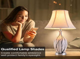 Creme White Bell Lamp Shades Set of 2 Medium Shade 6.7Top x 13Bottom x 10High V1258-DP02-C-2944