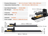 Pallet Forks, 1814 kg Capacity clamp on Pallet Forks, 1490 mm Tractor Bucket Forks, Heavy Duty Front V952-HCF60INCH4000OC4YV0