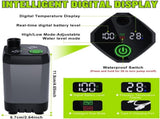 Portable Camping Shower 6000mAh Rechargeable Shower Pump With Smart LED Display 4 Spray Modes V1188-MS-313-0688