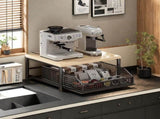 Modern Kitchen Microwave Shelf with Drawer Sturdy and solid structure, designed to save counter V1102-CTSZWJ001