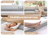 Giselle King Bed Wedge Pillow For Headboard, Close Gap And Stop Pillows Sliding, Perfect For Dorm Or PILLOW-GAP-WDG-K-GY