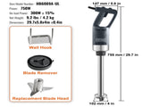 Commercial Immersion Blender Heavy Duty Hand Mixer 750W Variable Speed V952-ZXSCJBQYCBSDJJDGJV3