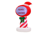Jingle Jollys Christmas Inflatable Pole 1.8M Height LED Outdoor Decorations Illuminated XMAS-INF-POLE-6FT