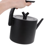 Stainless Steel Kettle Stovetop Whistling Black Heatproof Handle Simple Design for Home and V1192-AZ-W-27666