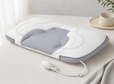 Adjustable Height Air Chamber Pillow - 48 x 74 cm Polyester Fibre Neck Support Pillow with V888-ELOSUNG47406