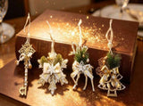 12pk Mixed White Gold Xmas Tree Baubles All 4 Designs Pack V1221-XM-LB102-010