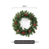 Christmas wreath, artificial wreath, red berries, pine cones, 30CM wreath, Christmas decoration, V1106-128-84756-WHT-50CM