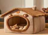 1 Pet Bed House for Cats, Detachable and Washable Cat House, Soft and Warm Winter Cat Bed, Small Dog V1232-MMW002