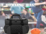 Padded Bowling Bag For 2 Balls Portable Bowling Tote Bag With Padded Ball Holder For Double Ball And V1369-AZ3-W-15842
