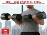 Powertrain Eon Dial Up 45KG Adjustable Dumbbell - Green DMB-B14-045-GN-1
