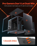 VEVOR Mid-Tower ATX PC Case Dual Chamber Gaming Computer Case No Fan Included V952-DNJXSQZT120MM60AL001V9