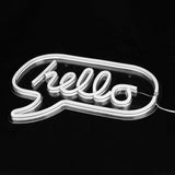 HELLO Letters LED Neon Light Wall Hanging Sign for Bar Bedroom Living Room V1294-YM0901-3119200023311