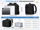Travel Backpack 42 x 30 x 20 cm, Black, Cabin Bag with Dry and Wet Sorting V1188-MS-325-0353