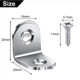 100PCS L Brackets Corner Brace, Heavy Duty Small Brackets, Stainless Steel Right Angle Brackets, 90 V1366-AZ2-W-21729