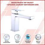 Basin Mixer Tap Faucet -Kitchen Laundry Bathroom Sink V63-826201