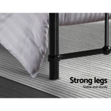 Artiss Bed Frame Metal Bed Frame LEO - King Single MBED-C-LEO-KS-BK