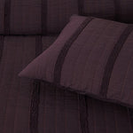 Bianca Malua Grape Jacquard Striped Quilt Cover Set Queen V442-BCA-QUILTCS-MALUA-GRAPE-QS