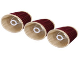 3pcs E14 Fabric Lamp Shade Wine Red Modern Clip On Lampshade for Home Wall Candle Table Lamps V1294-YM0523-3119210264911