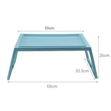 Laptop Bed Tray Table Portable Lightweight Mini Picnic Table for Laptop Working Writing Blue V1294-YM0523-3116220003611