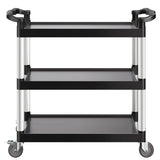 VEVOR Heavy Duty Utility Cart 500 lbs Capacity 3-tier Service Cart with Wheels V952-SXSYTCDHHS3CWUDT9V0