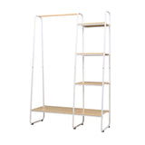 Artiss Wardrobe Clothes Rack Airer Coat Stand 150cm DIY-CR-12-2MT-WH