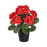 Artificial Faux Outdoor Flowers Plants For Spring Summer Decoration Fake Silk Camellia Look Real For V1192-AZ-W-29373