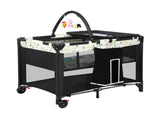 BoPeep Baby Cot Bed Crib Portable Bassinet Black KD1057-BK