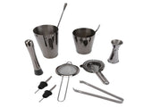 11PCS/Set Cocktail Shaker Set Bartender Kit Cocktail Strainer Stainless Steel Barware for Home V1294-YM0714-3118210200712