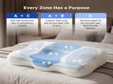 Cervical Neck Pillow - Memory Foam Pillows for Ergonomic Orthopedic Pillow for Neck Pain Relief, V1107-115-31919