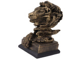 Lion Head Sculpture Resin Vivid Lifelike Artistic Decorative Lion Statue for Living Room Study V1294-YM0703-3115230045211