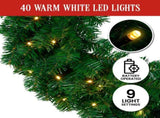 Christabelle 61cm Chadwick Christmas Wreath with LED Lights Front Door Decoration Ornament OPCG61