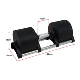 Powertrain Eon Dial-Up 36KG Adjustable Dumbbell DMB-B10-036-1