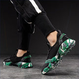 Men's Athletic Running Tennis Shoes Outdoor Sports Jogging Sneakers Walking Gym V213-SNK001-A-G-GRN44