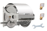 Large Stainless Steel Garden Hose Reel Cart Portable Pipe Holder With Rainproof Sunscreen Protection V985-HOSEREELCOVER