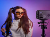 Handheld On-Camera Led Light With 2500-9900K & Rgb Fill For Photography PRL-436UP