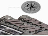 Leopard Print Sneakers Platform Chunky Shoes High-Top Casual Shoes Unisex - Gray pigeon - Size V1106-W-SHOE2-98748-GRAY-9AU9EU40