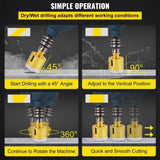 Diamond Bits 7PCS Diamond Hole Saw 20/27/35/55/68mmTile Hole Saw Kit Vacuum Brazed Diamond V952-JTQHJGSKZTJ72R3T0V0